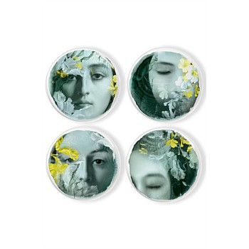 Small Porcelain Plates set of 4 - River