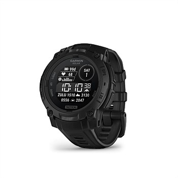 Garmin Instinct 3 45 mm Solar Tactical Edition (Black with black silicone band)