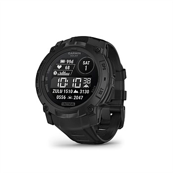 Garmin Instinct 3 50 mm Solar Tactical Edition (Black with black silicone band)
