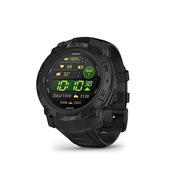 Garmin Instinct 3 50 mm AMOLED Tactical Edition (Black with black silicone band)