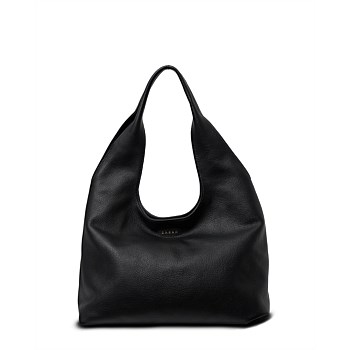 Kip Shoulder Bag Black Lightly Milled