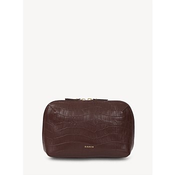 Tate Tech Pouch Espresso Croc