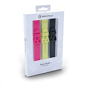 Spacetalk Band Straps (x3 Pack) (Black Lemon Cherry)