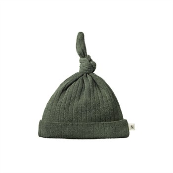 MER ESS KNOTTED BEANIE POINTELLE