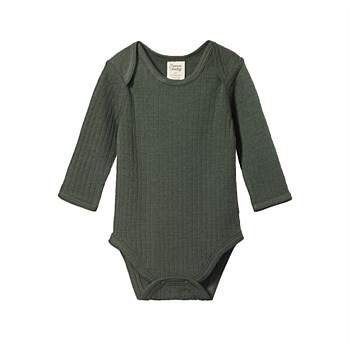MER ESS L/S BODYSUIT POINTELLE