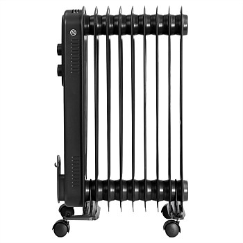 9-Fin Oil Column Heater - Matte Black