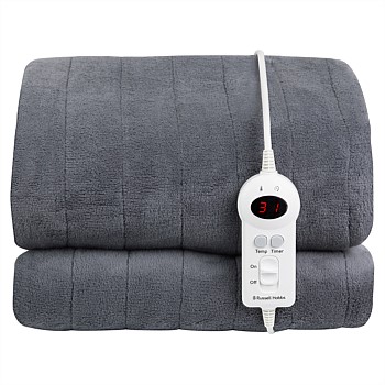Microfleece Heated Throw - Grey