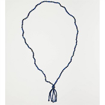 Cobalt Tassel Necklace