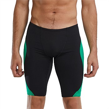 TYR Men's Durafast Elite Jammer - Vanguard Splice - Black/Green
