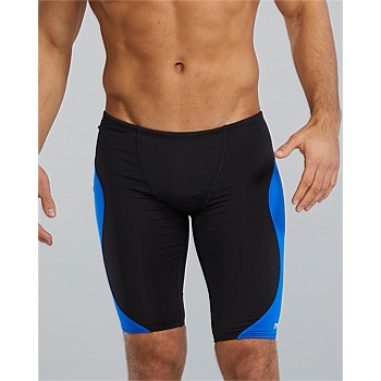 TYR Men's Durafast Elite Jammer - Vanguard Splice - Black/Blue