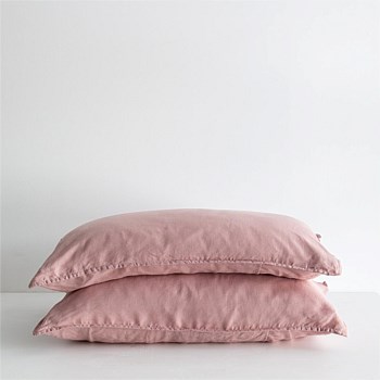 Linen Pillowcases - Rosa
