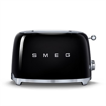 50's Style 2 Slice Toaster  - Black