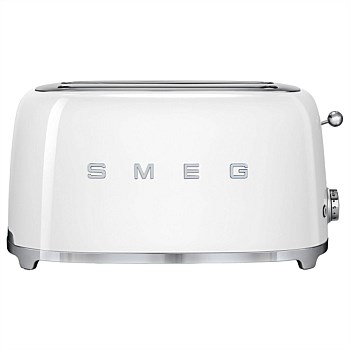 50's Style 4 Slice Toaster - White