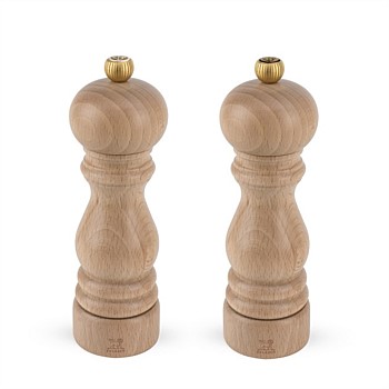 Wooden Pepper & Salt Grinders Set