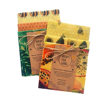 Beeswax Reusable Food Wraps 6 Pack - Lucky Dip