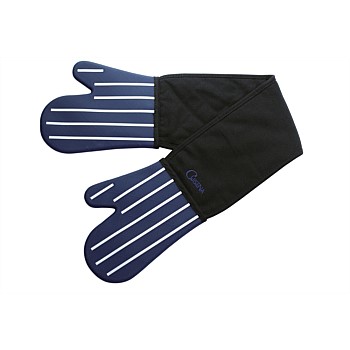 Cuisena Silicone Fabric Double Oven Glove Butcher Stripe