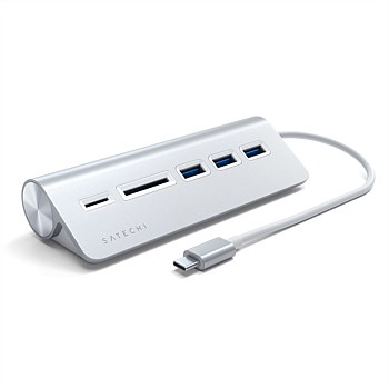 TYPE-C Aluminium USB Hub & Card Reader