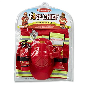 Fire chief costume role play set