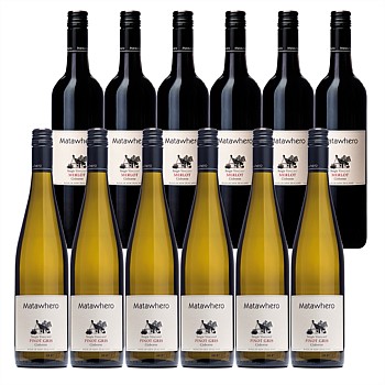 Matawhero Single Vineyard Pinot Gris and Merlot 12 bottle case
