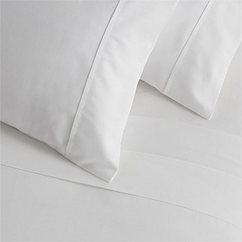 500TC Percale Cotton Standard Pillowcase Pair