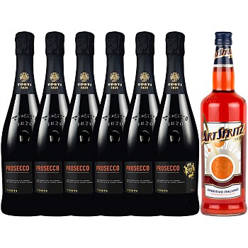 Prosecco Spritz pack - 6 bottles of Prosecco and a bottle of Aperitivo