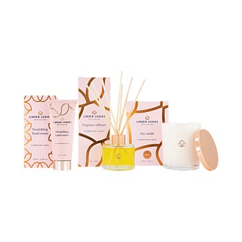 Clementine & Basil Candle, Fragrance Diffuser and Hand Cream collection