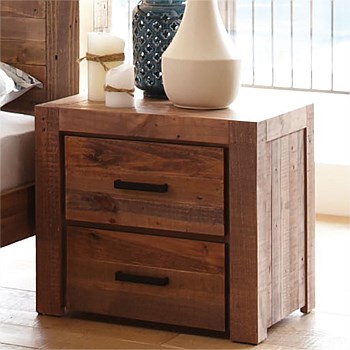 Coolmore 2 Drawer Bedside Table by Stoke Furniture